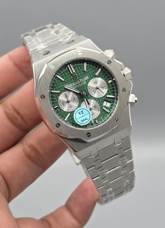 Audemars Piguet Royal Oak Chronograph Green Tapisserie Super Clone Master Copy