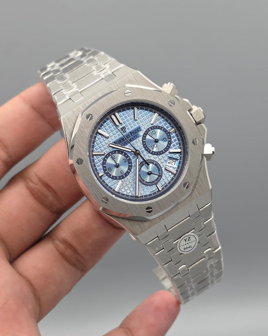 Audemars Piguet Royal Oak Chronograph Ice Blue Tapisserie Super Clone Master Copy