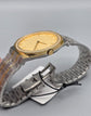 Gucci 25H — Two-Tone Steel & Gold / Champagne GG Stripe Dial Super Clone
